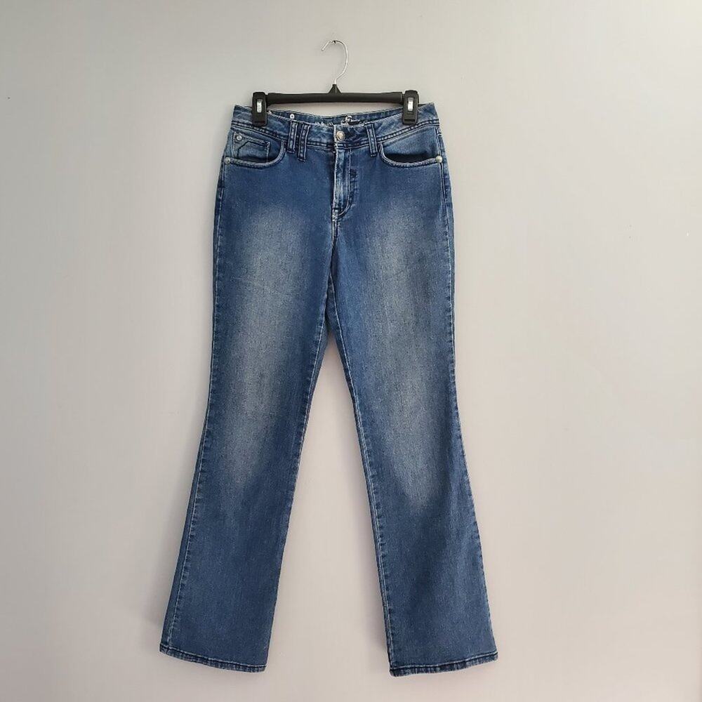 Style & Co Premium Jeweled Blue Boot Cut Jeans Size 6